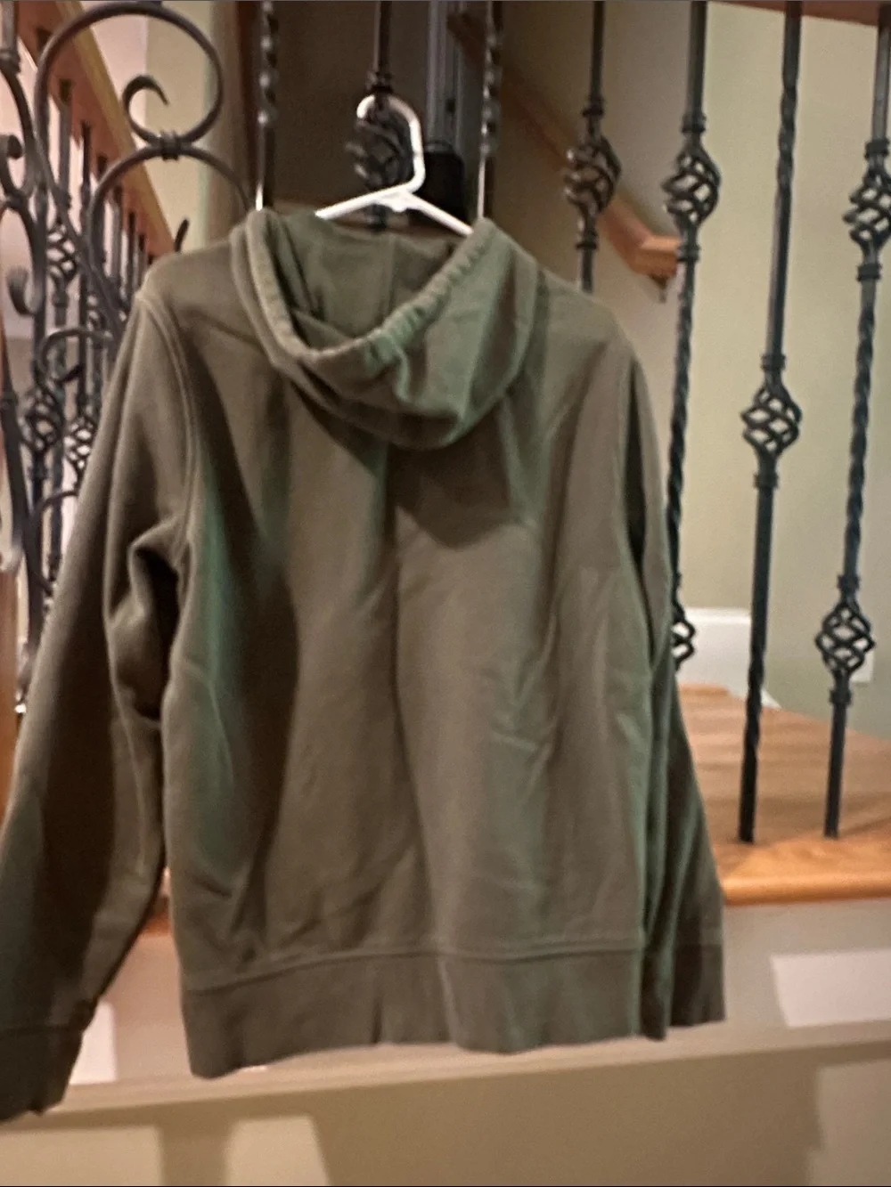 Banana Republic Olive Green Hooded Pullover Sweatshirt